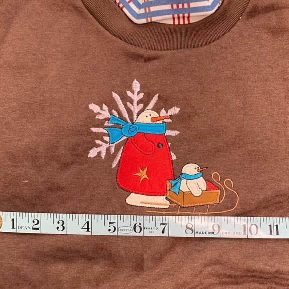 NEW snowman turtleneck Sweatshirt Large - Picture 5 of 16